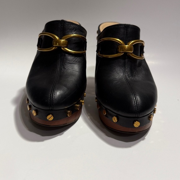 Veronica Beard Giles Leather Clogs platform horse bit size 6.5 NWOB - Picture 3 of 9